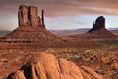 The famous mesas of Monument Valley, Utah.